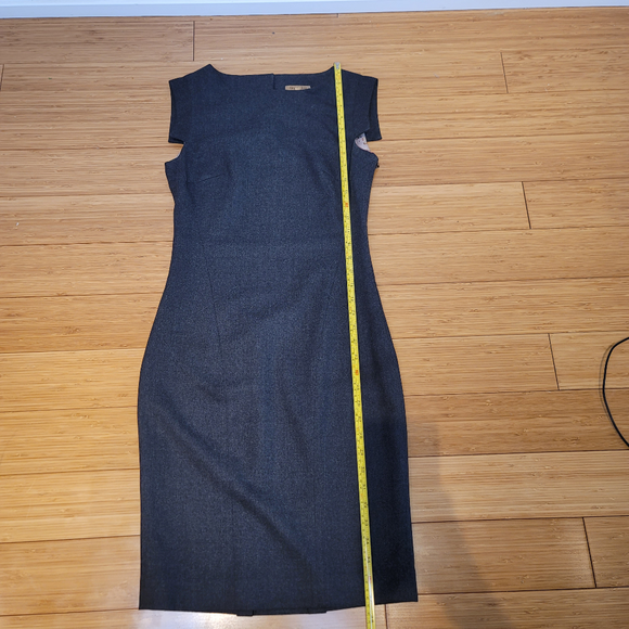 Ted Baker MIDI Dress Size 1 Gray - Picture 12 of 16